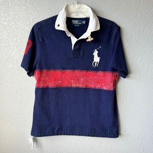Vintage Polo Ralph Lauren Big Pony Rugby Nautical shirt